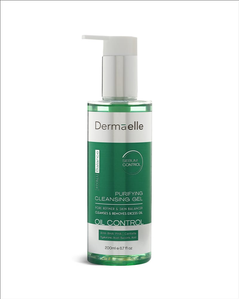 Dermaelle HyaluBalance Sebum Control Cleansing Gel for oily skin
