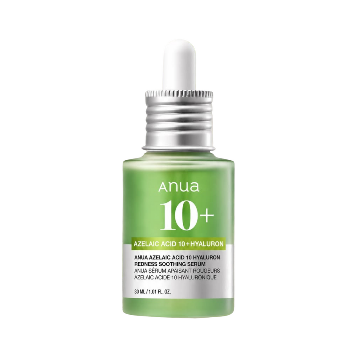 Anua Azelaic Acid 10+ Hyaluron Redness Soothing Serum 30ml green dropper bottle