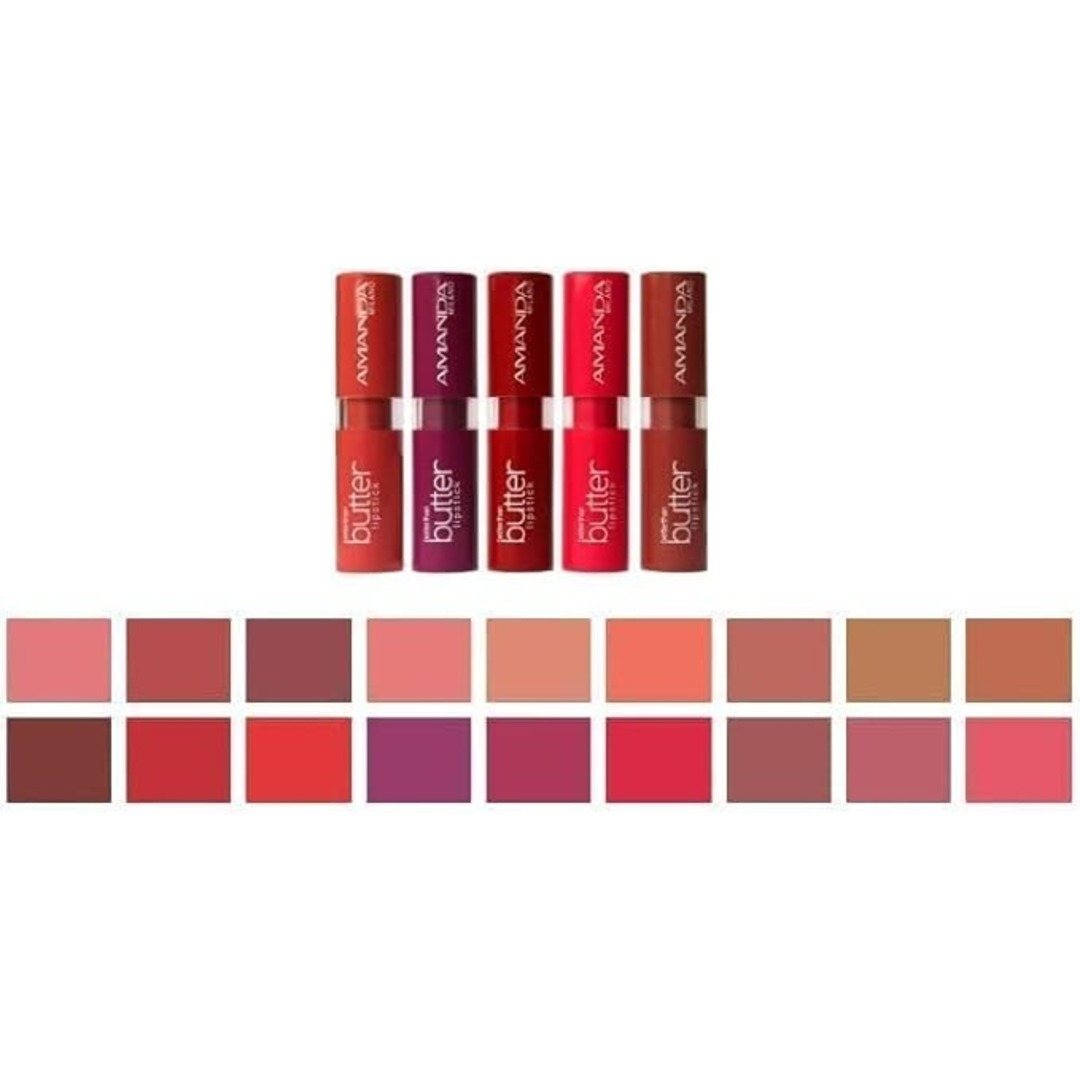 Amanda Milano Better Than Butter lipstick in a warm brown shade