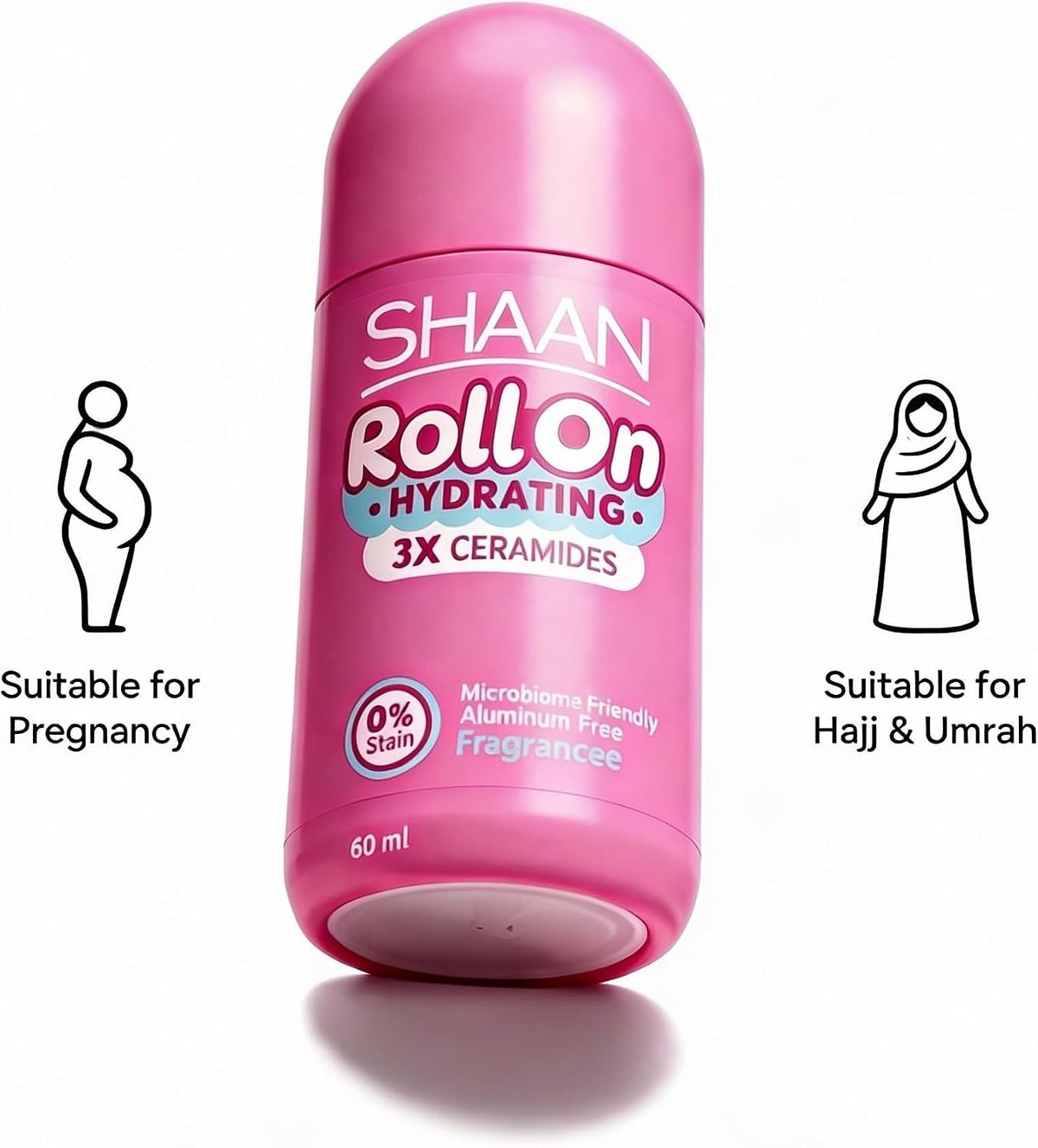 Shaan Roll On Deodorant suitable for pregnancy and Hajj &amp; Umrah