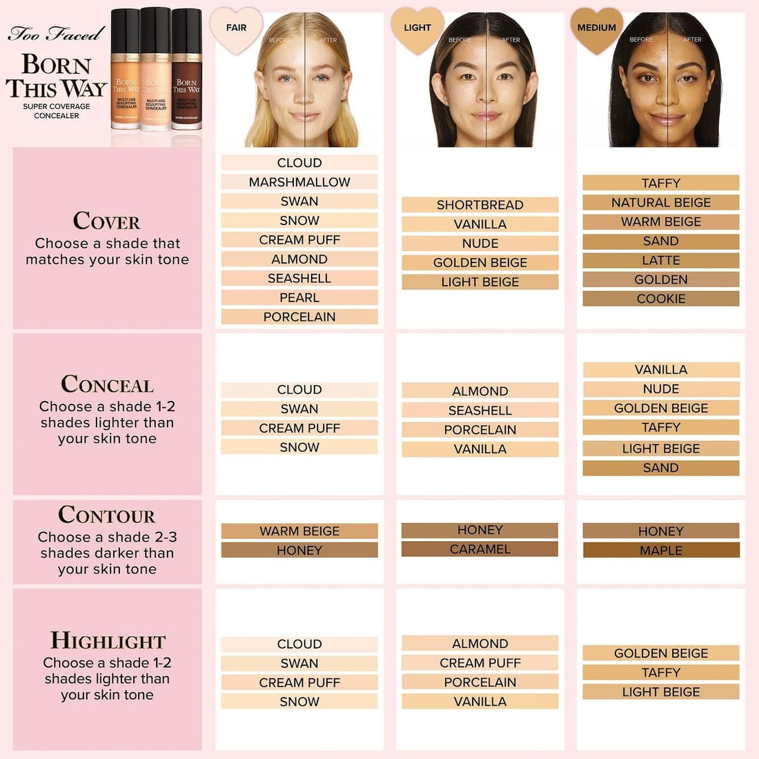 Too Faced Born This Way Multi-Use Sculpting Concealer in Natural Beige