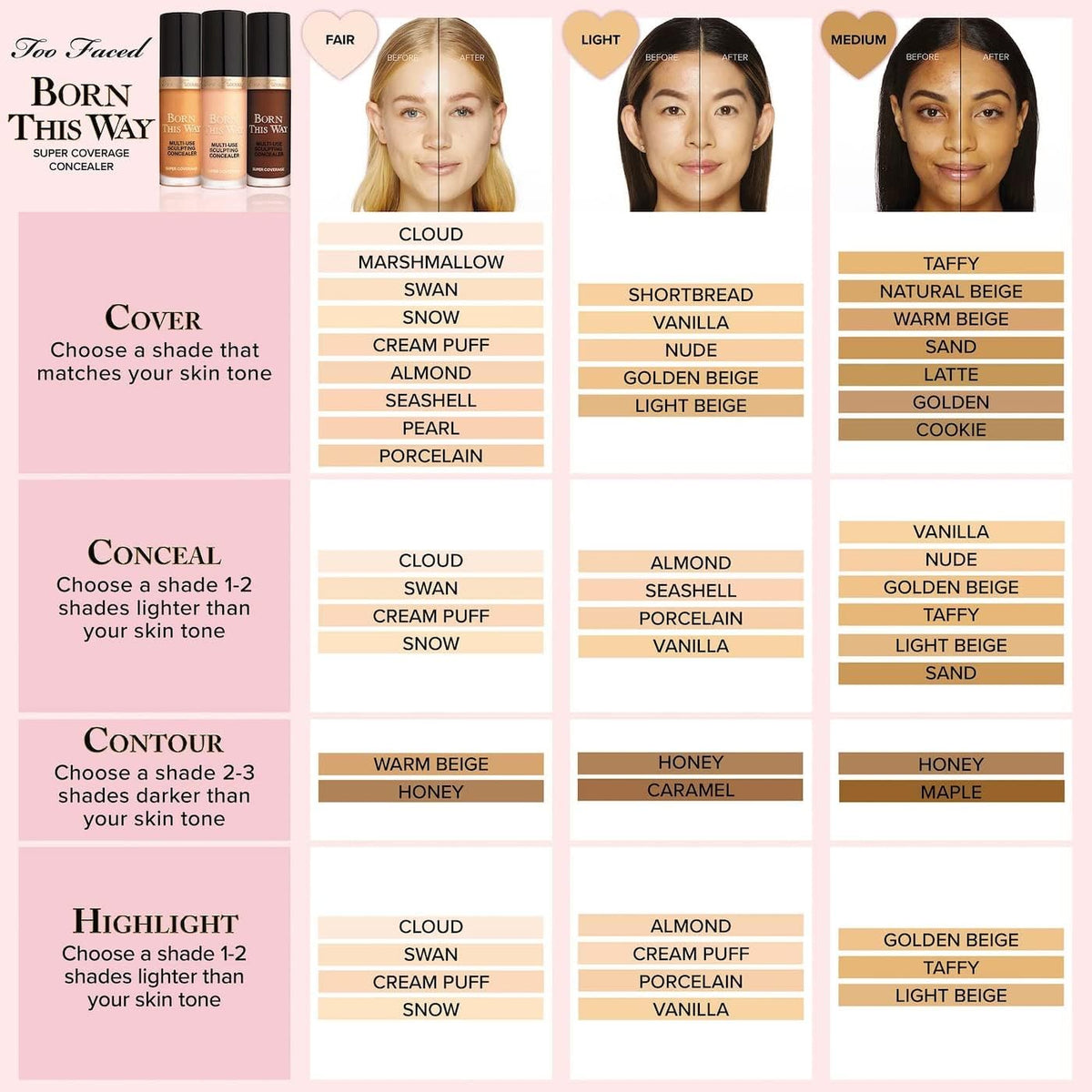 Too Faced Born This Way Multi-Use Sculpting Concealer in Natural Beige