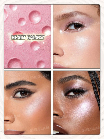 SHEGLAM Lunar Glow highlighter compact in Heart Galaxy