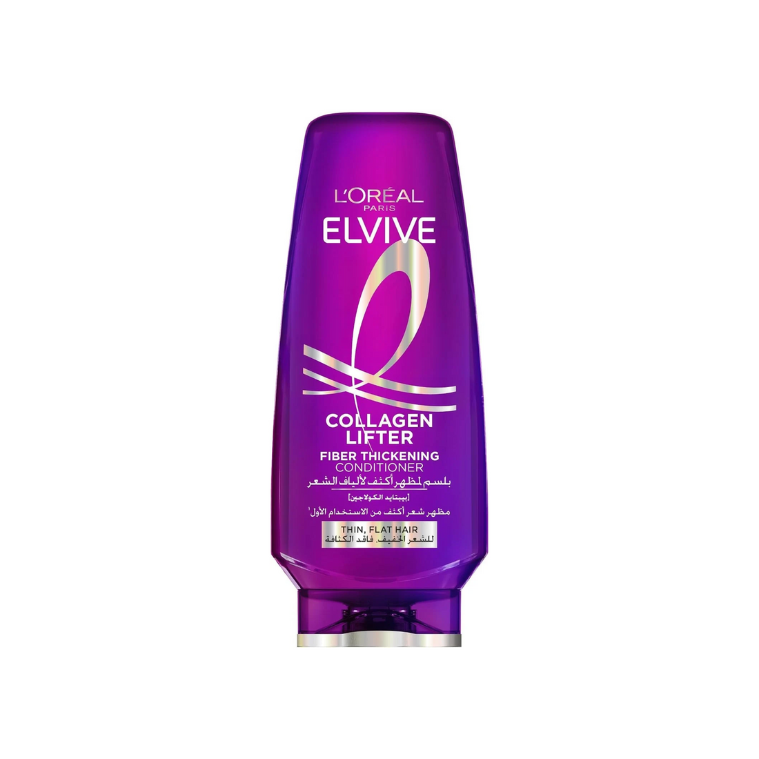 L’Oréal Paris Elvive Collagen Lifter Fiber Thickening Conditioner purple bottle