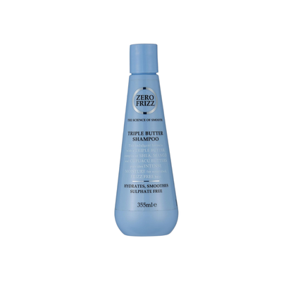Front of Zero Frizz Triple Butter Shampoo, 355 ml