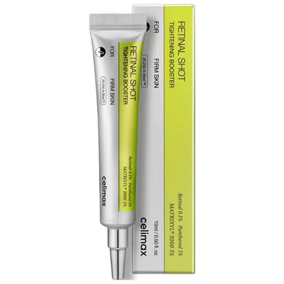 celimax Retinal Shot Tightening Booster 15ml tube and box