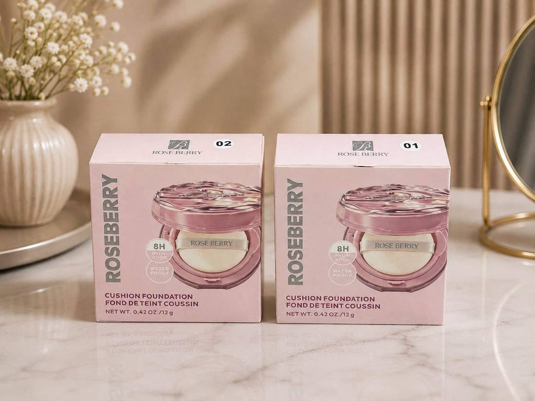 Rose Berry 8H Hydration Waterproof Cushion Foundation 12g compact