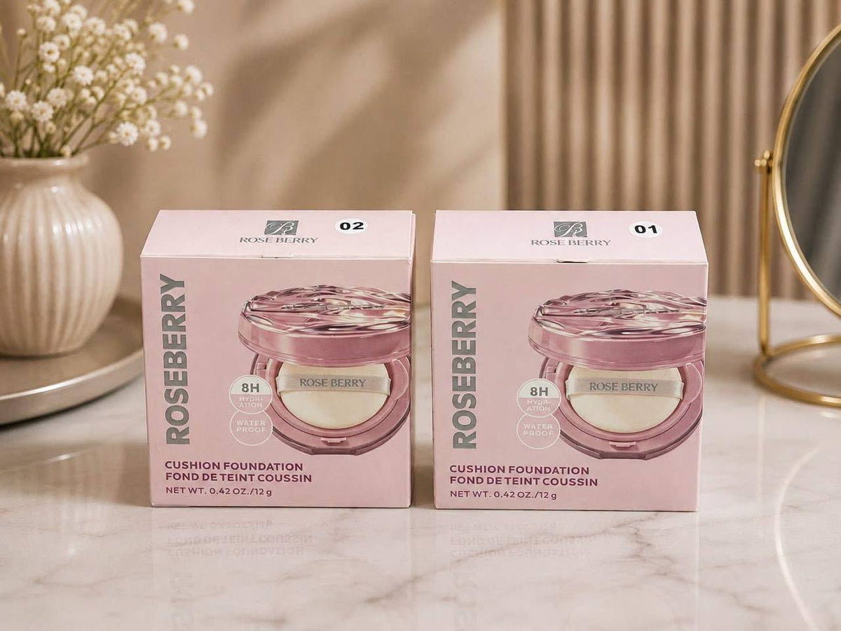Rose Berry 8H Hydration Waterproof Cushion Foundation 12g compact