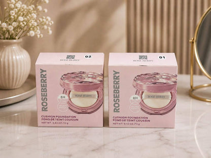 Rose Berry 8H Hydration Waterproof Cushion Foundation 12g compact
