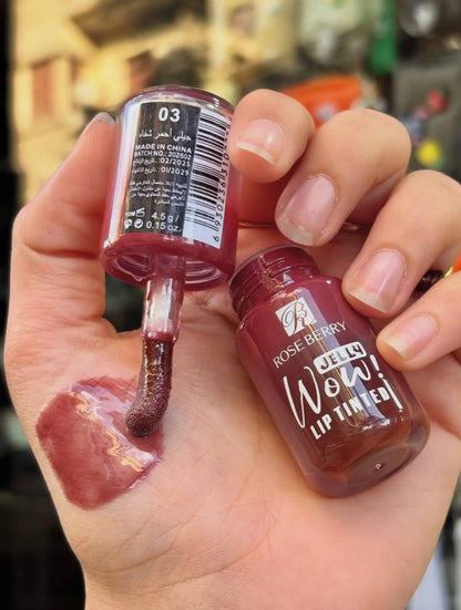 Rose Berry Jelly Wow Lip Tinted shades and swatches