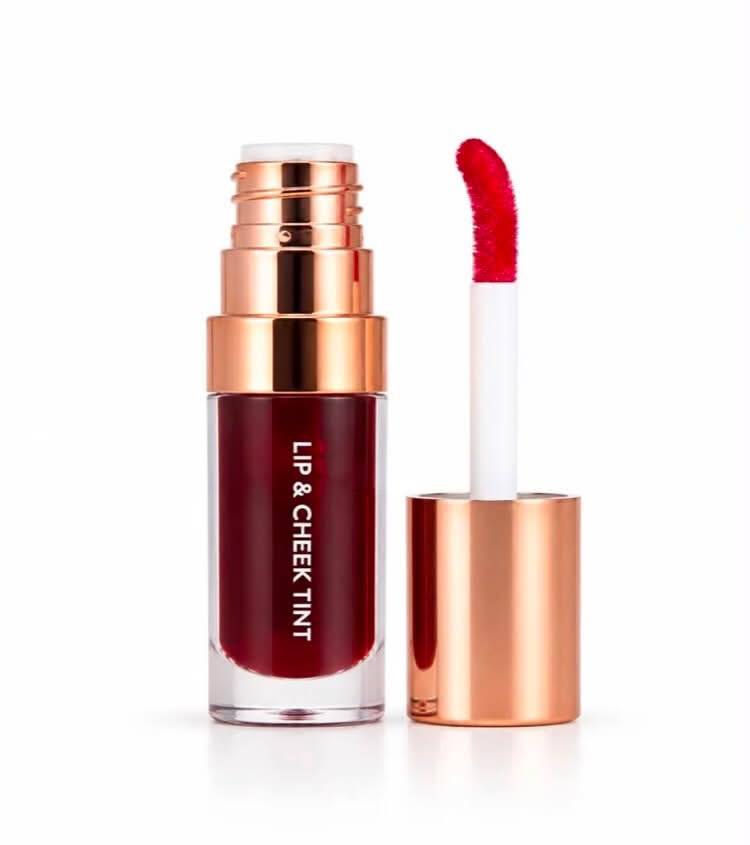 Rose Berry Lasting Lip and Cheek Tint applicator and color