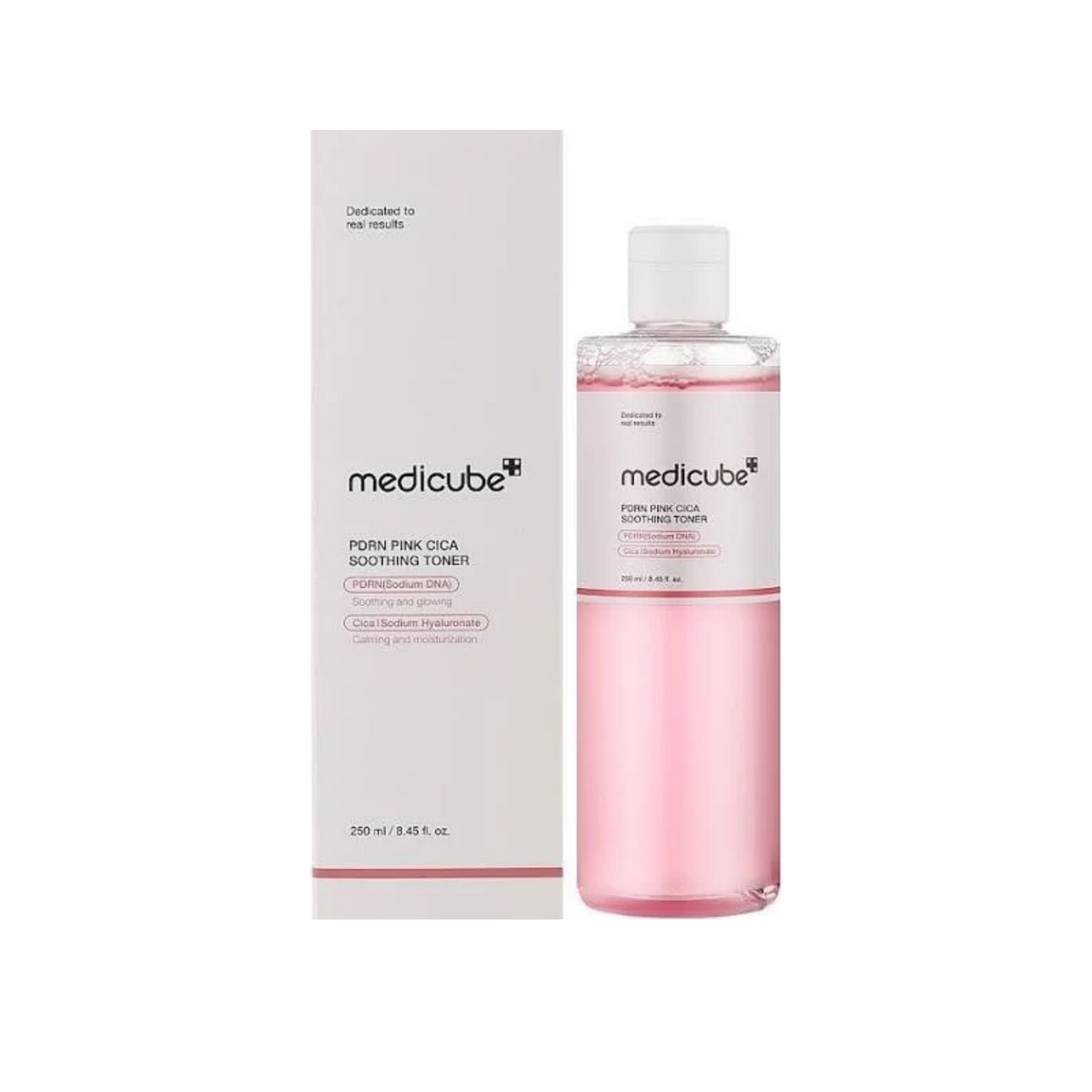 Medicube PDRN Pink Cica Soothing Toner 250 ml bottle and box